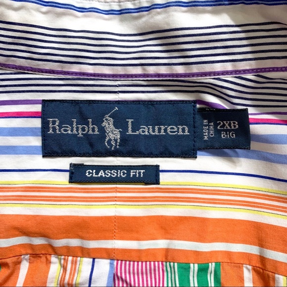 SOLD-Polo Striped Long Sleeve Buttondown Shirt - Picture 4 of 8